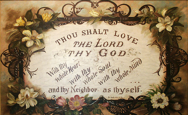 Thou shalt love the Lord thy God