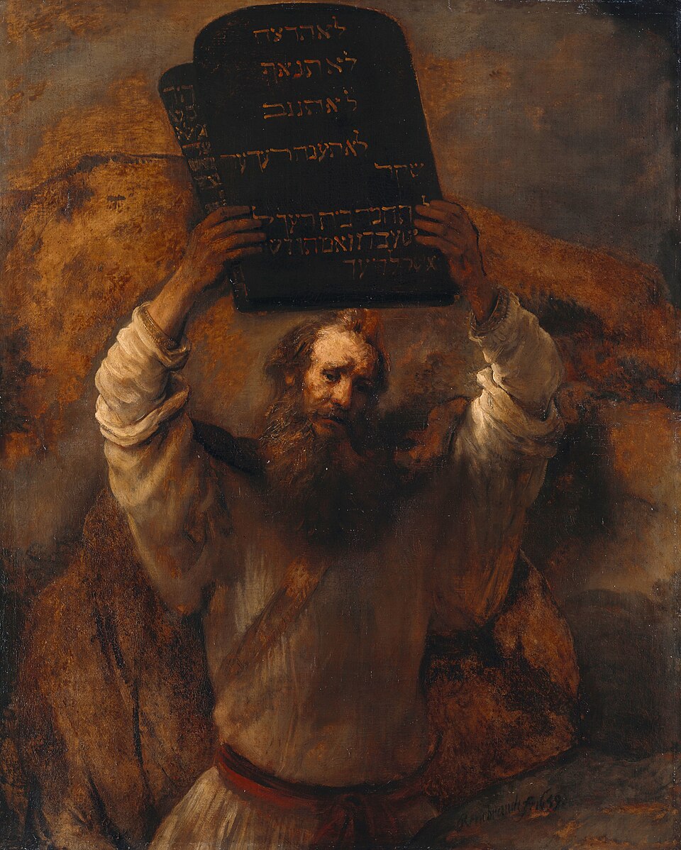 Rembrandt: Moses Smashing the Tablets of the Law