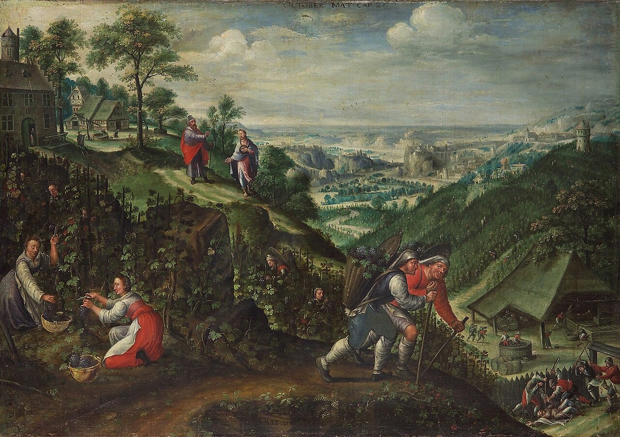 Marten van Valckenborch - Parable of the wicked husbandmen (October)