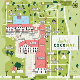 map of coconat - a workation retreat