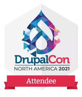 DrupalCon Attendee badge