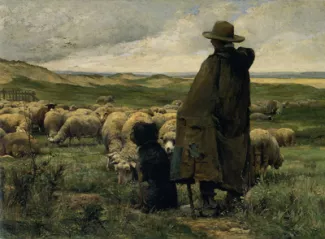 ジュリアン・デュプレ　「羊飼い」-「田園讃歌　近代絵画に見る自然と人間」展カタログ