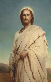 Thomas Francis Dicksee: Christ of the Cornfield "And he said unto them, The Sabbath was made for man, And not man for the Sabbath." Mark, II, 27.