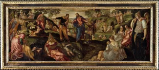 The Miracle of the Loaves and Fishes:Jacopo Tintoretto (Jacopo Robusti) Italian