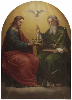 The Holy Trinity with crown