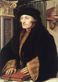 Portrait of Erasmus of Rotterdam (1523) by Hans Holbein the Younger