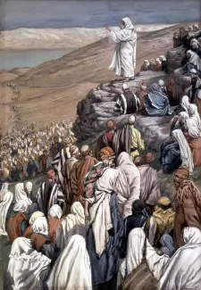 The Sermon of the Beatitudes (1886-96) by James Tissot from the series The Life of Christ, Brooklyn Museum