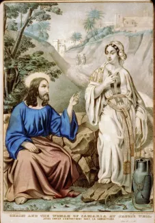 Jesus and Samaritan at Jacob's well