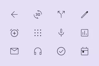 Icons Icons are small symbols for actions or other items