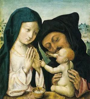 Holy Family. Master of the Saint Bartholomew Altarpiece, c. 1500