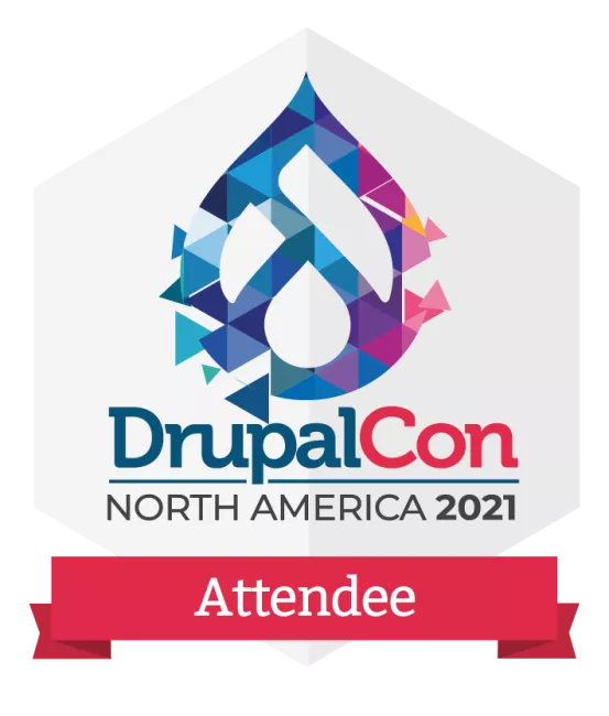 DrupalCon Attendee badge