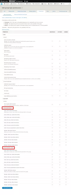 Permissions in English